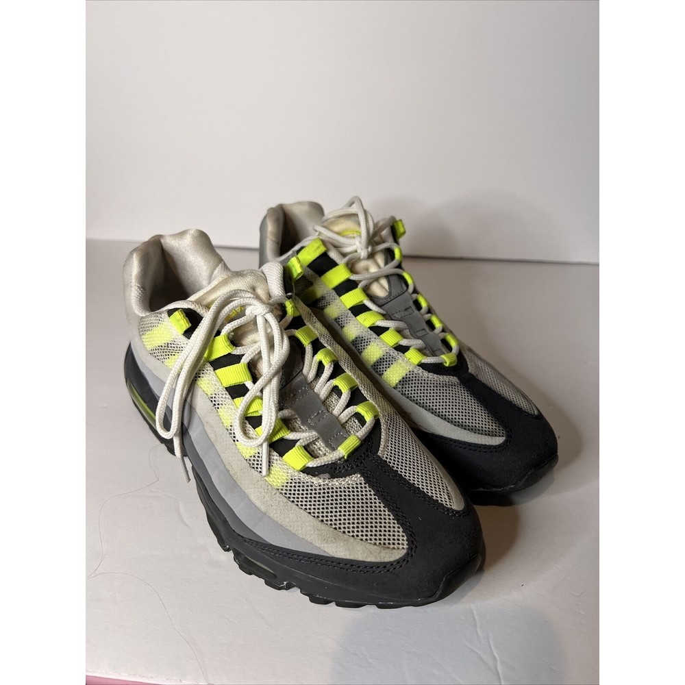 Rare Nike Air Max 95 No Sew Neon size  8 511306-040 Anthracite Cool Grey Volt